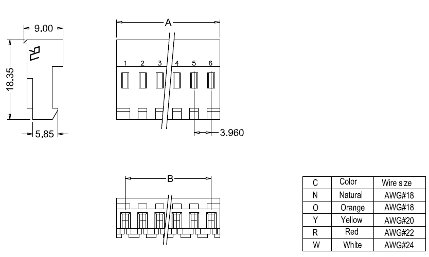 M7060R-N-C dimensions Abmessungen M7060R-NC