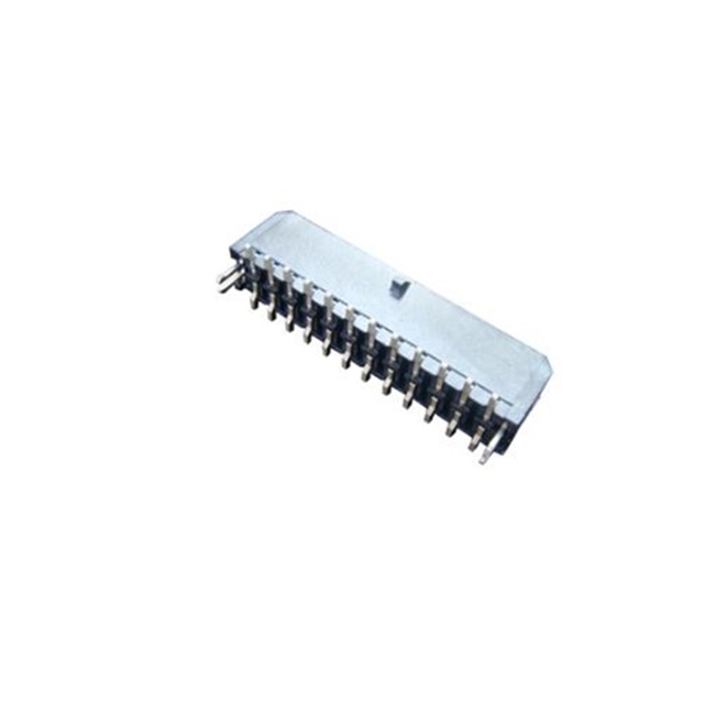 Vertikaler zweireihiger SMT M3045-Stiftleistensteckverbinder mit einpressbarer Leiterplatten-Halteklammer aus Metall