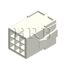 HRB-Stecker 4,14 mm, dreireihig, 9 Positionen, Kappengehäuse, UL94V-0
