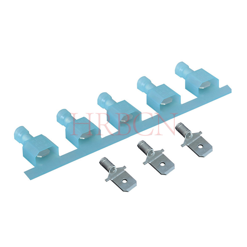 HRB 4,75*0,8 mm gerader Kaltpressanschluss mit Durchgangsloch AWG#16-14