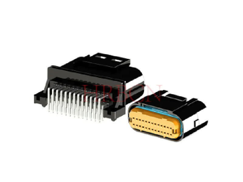 Wasserdichter IP67-Kabel-zu-Platine-Steckverbinder mit 2,5-mm-Raster und rechtwinkligem Design