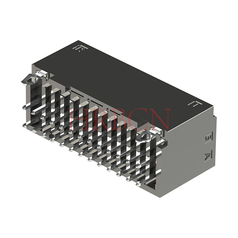 Zweireihiger vertikaler 180°-Kabel-zu-Platinen-Header