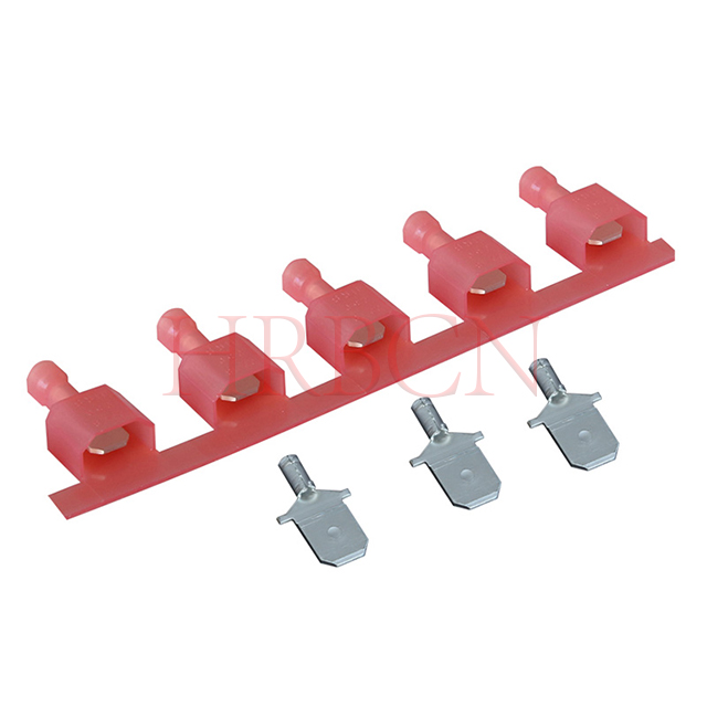 6,35 mm (0,205') gerader isolierter Steckeranschluss AWG22-18 0,32-0,82 mm² 