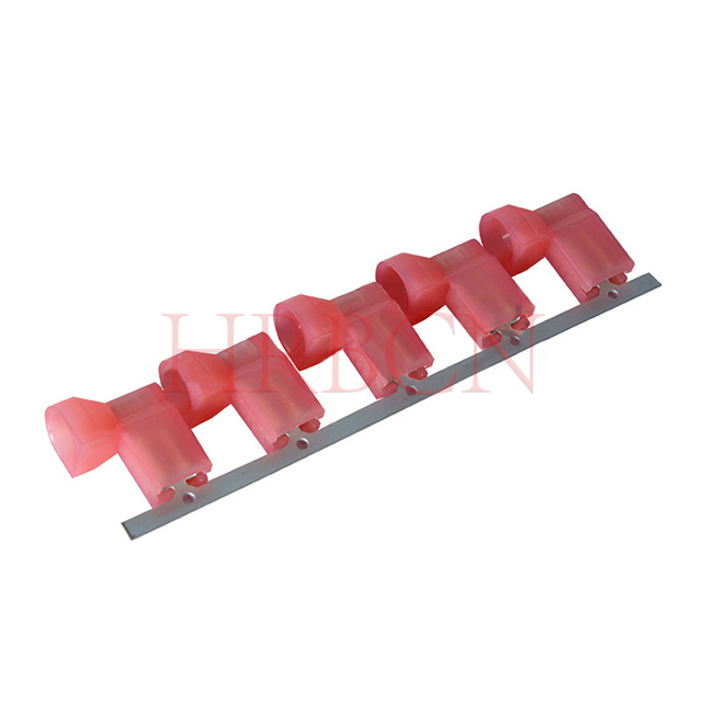 4,8 mm vollisolierte Fahnen-Trennklemme mit Buchse (AWG 22–18)