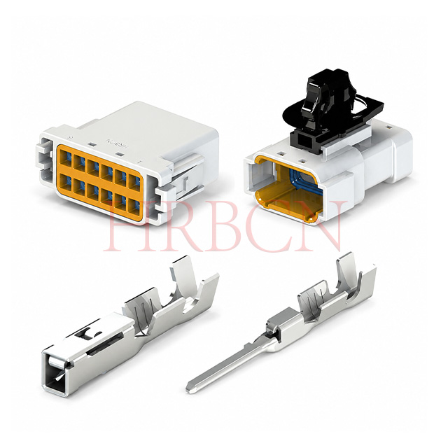 Wasserdichter elektrischer Wire-to-Wire-Steckverbinder HRB mit 3,0 mm Rastermaß und Verriegelung