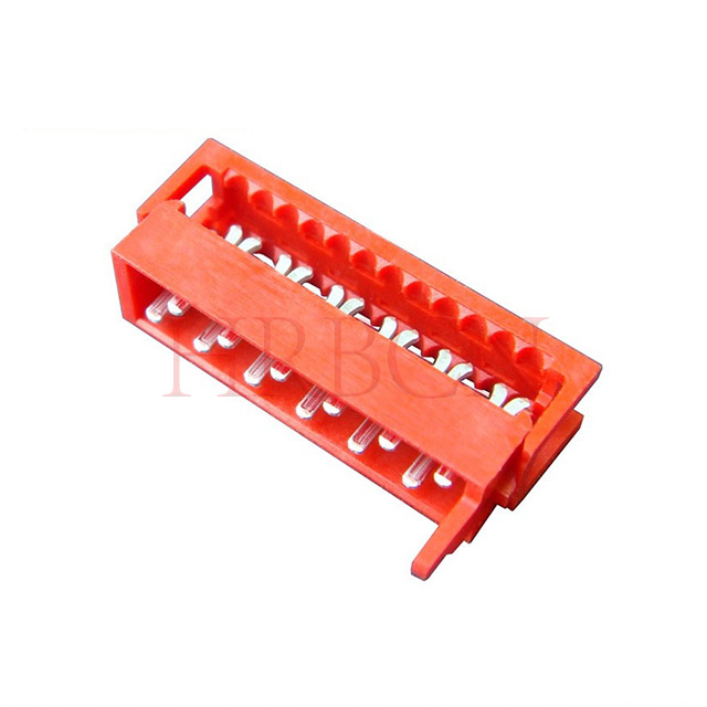 Zweireihiger vertikaler IDC-Stecker mit 1,27 mm Rastermaß
